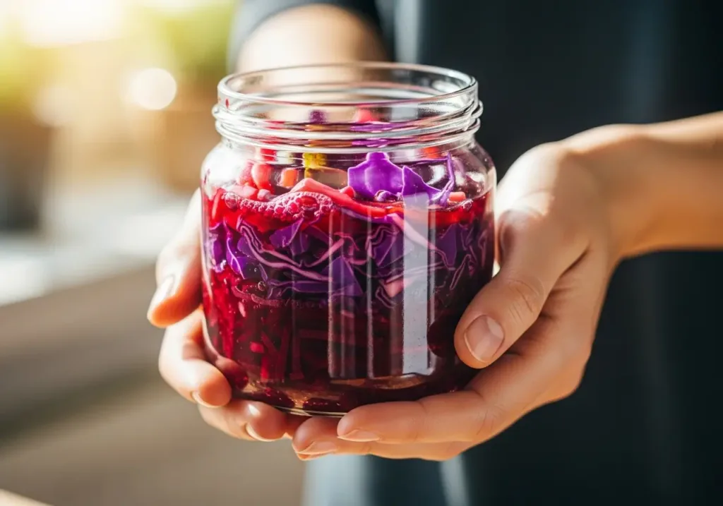 beautifully fermented, jewel-toned vegetables